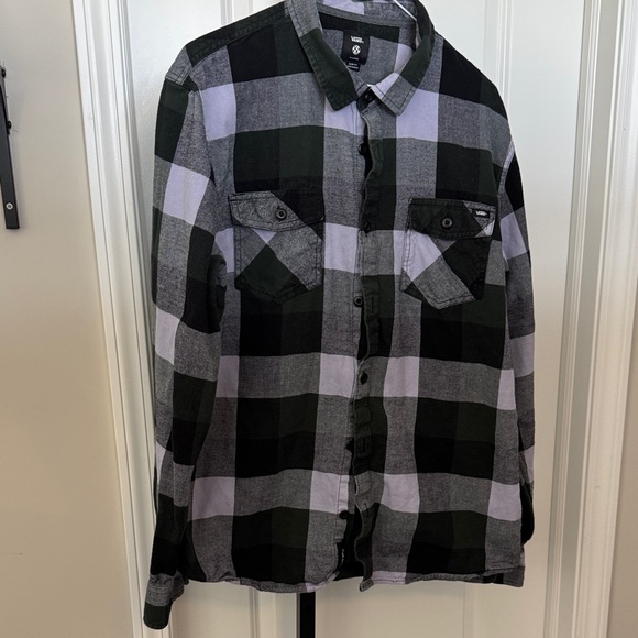 Vans Other - Vans Gray and Black Checkered Shirt
